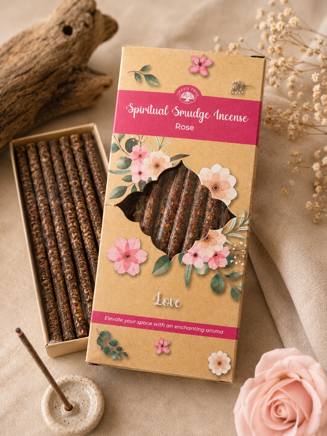 Spiritual Smudge Incense – Rose | Love